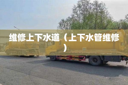 维修上下水道（上下水管维修）