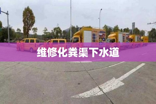 维修化粪渠下水道