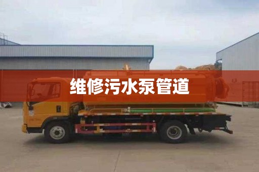 维修污水泵管道