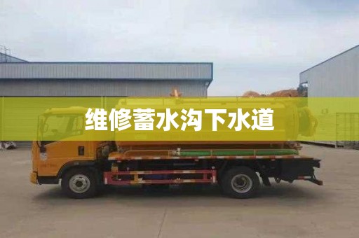 维修蓄水沟下水道