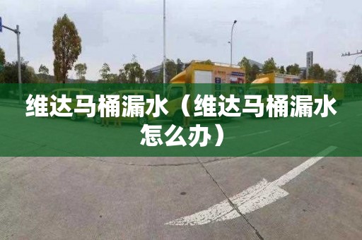 维达马桶漏水（维达马桶漏水怎么办）