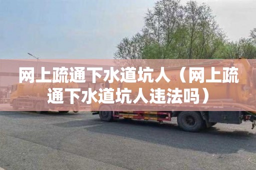 网上疏通下水道坑人（网上疏通下水道坑人违法吗）