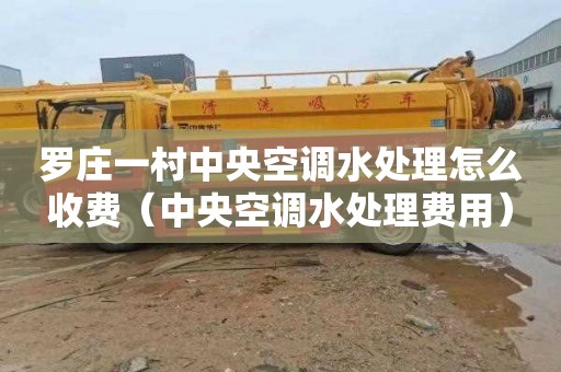罗庄一村中央空调水处理怎么收费（中央空调水处理费用）