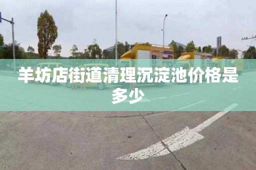 羊坊店街道清理沉淀池价格是多少