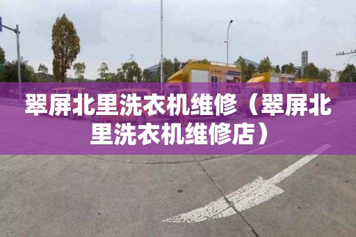 翠屏北里洗衣机维修（翠屏北里洗衣机维修店）