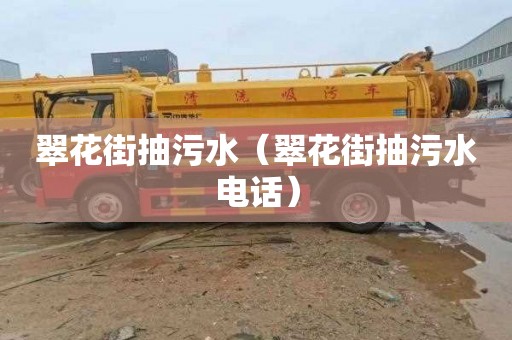 翠花街抽污水（翠花街抽污水电话）