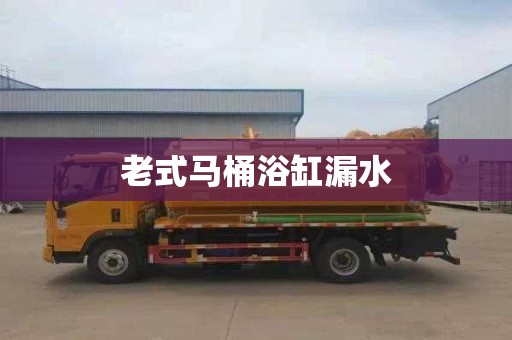老式马桶浴缸漏水
