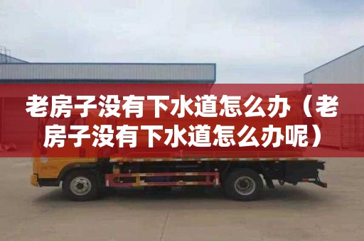 老房子没有下水道怎么办（老房子没有下水道怎么办呢）