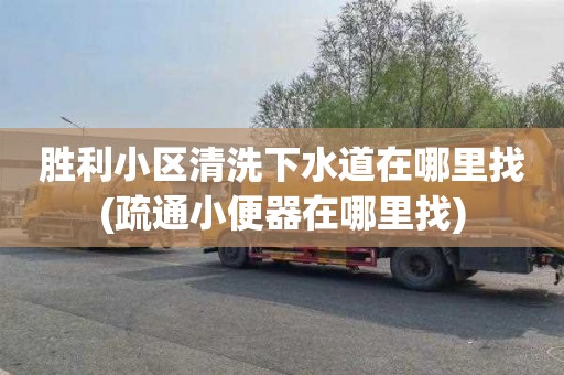 胜利小区清洗下水道在哪里找(疏通小便器在哪里找)