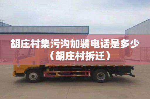 胡庄村集污沟加装电话是多少（胡庄村拆迁）