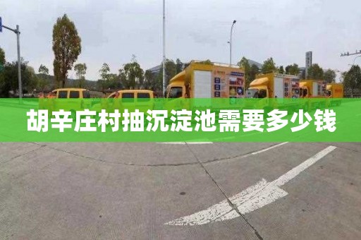 胡辛庄村抽沉淀池需要多少钱