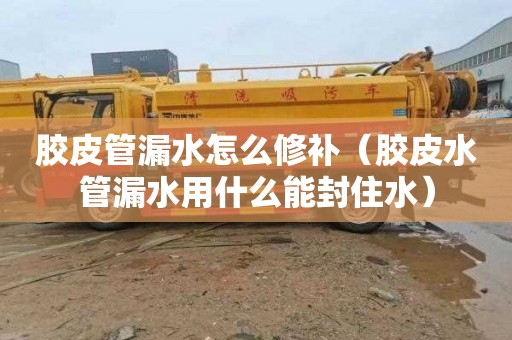 胶皮管漏水怎么修补（胶皮水管漏水用什么能封住水）