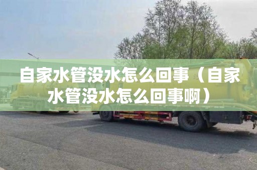 自家水管没水怎么回事（自家水管没水怎么回事啊）