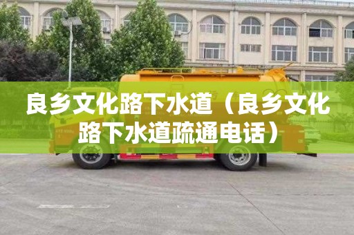 良乡文化路下水道（良乡文化路下水道疏通电话）