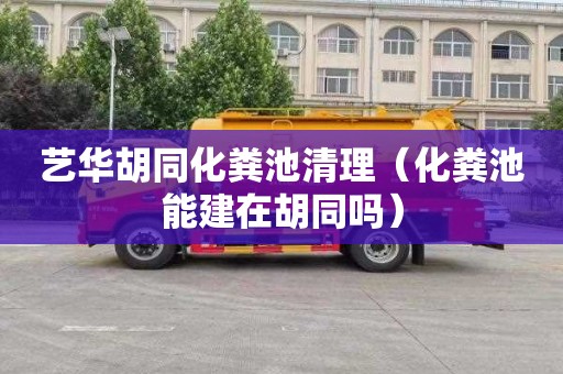 艺华胡同化粪池清理（化粪池能建在胡同吗）