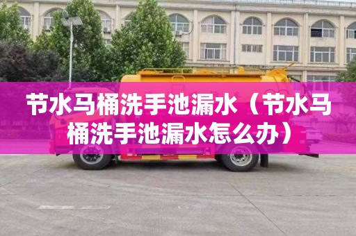 节水马桶洗手池漏水（节水马桶洗手池漏水怎么办）