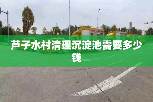 芦子水村清理沉淀池需要多少钱