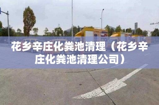 花乡辛庄化粪池清理（花乡辛庄化粪池清理公司）