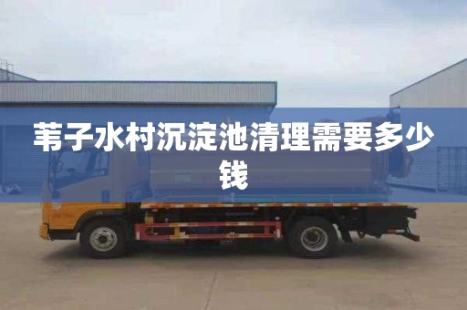 苇子水村沉淀池清理需要多少钱