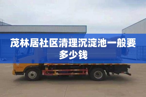茂林居社区清理沉淀池一般要多少钱