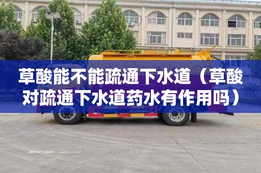 草酸能不能疏通下水道（草酸对疏通下水道药水有作用吗）