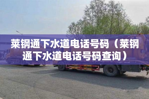 莱钢通下水道电话号码（莱钢通下水道电话号码查询）