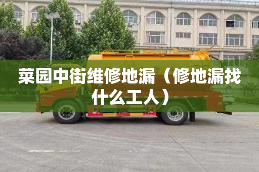 菜园中街维修地漏（修地漏找什么工人）