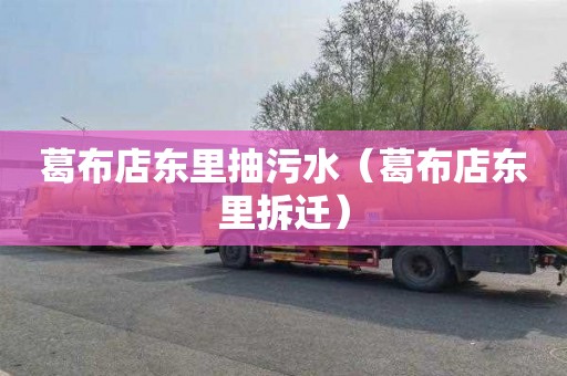 葛布店东里抽污水（葛布店东里拆迁）