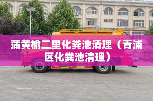 蒲黄榆二里化粪池清理（青浦区化粪池清理）