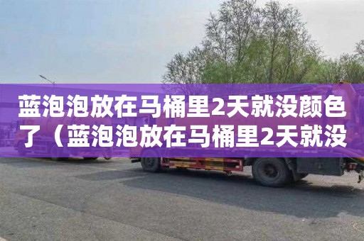蓝泡泡放在马桶里2天就没颜色了（蓝泡泡放在马桶里2天就没颜色了正常吗）