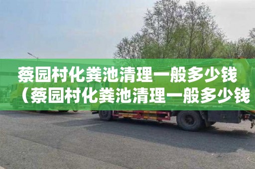 蔡园村化粪池清理一般多少钱（蔡园村化粪池清理一般多少钱一次）