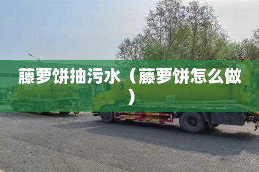 藤萝饼抽污水（藤萝饼怎么做）