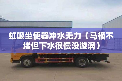 虹吸坐便器冲水无力（马桶不堵但下水很慢没漩涡）