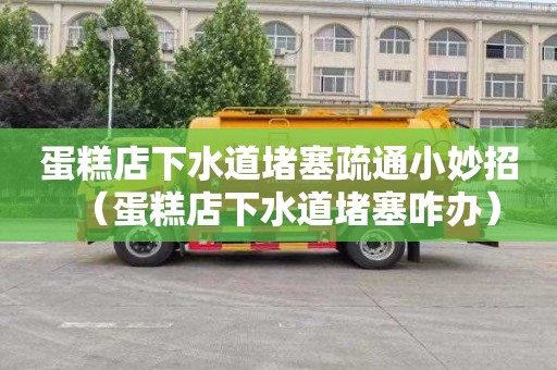 蛋糕店下水道堵塞疏通小妙招（蛋糕店下水道堵塞咋办）