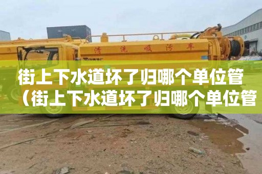 街上下水道坏了归哪个单位管（街上下水道坏了归哪个单位管呢）