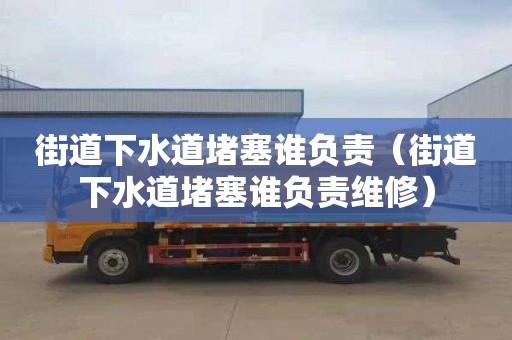 街道下水道堵塞谁负责（街道下水道堵塞谁负责维修）