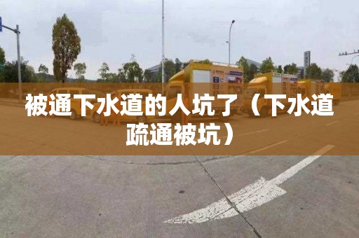 被通下水道的人坑了（下水道疏通被坑）