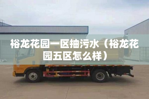 裕龙花园一区抽污水（裕龙花园五区怎么样）