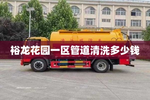 裕龙花园一区管道清洗多少钱