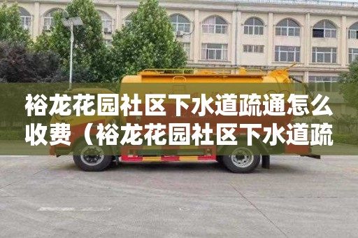 裕龙花园社区下水道疏通怎么收费（裕龙花园社区下水道疏通怎么收费的）