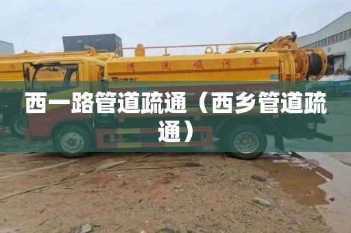 西一路管道疏通（西乡管道疏通）