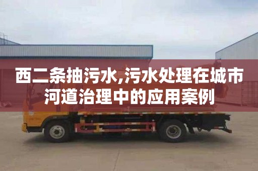 西二条抽污水,污水处理在城市河道治理中的应用案例