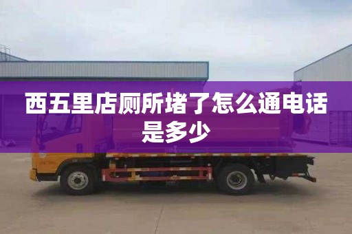 西五里店厕所堵了怎么通电话是多少
