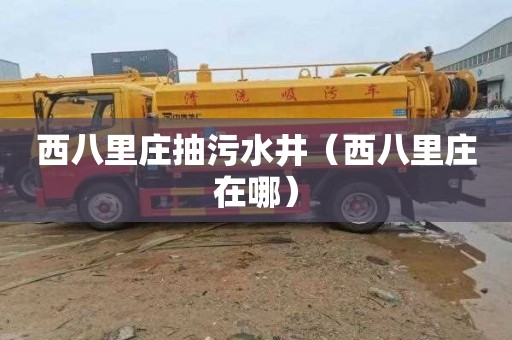 西八里庄抽污水井（西八里庄在哪）