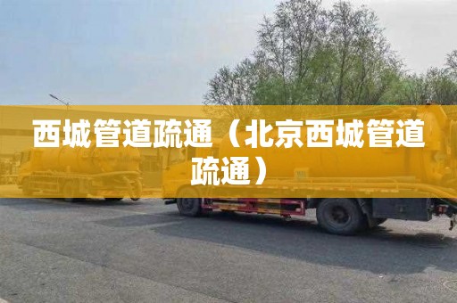 西城管道疏通（北京西城管道疏通）