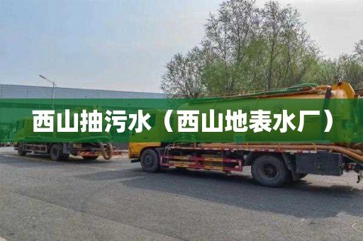 西山抽污水（西山地表水厂）