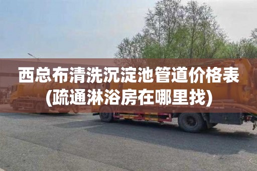 西总布清洗沉淀池管道价格表(疏通淋浴房在哪里找)