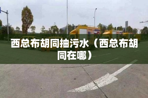 西总布胡同抽污水（西总布胡同在哪）