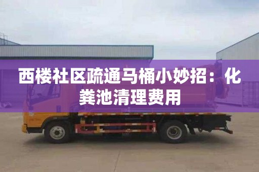 西楼社区疏通马桶小妙招：化粪池清理费用