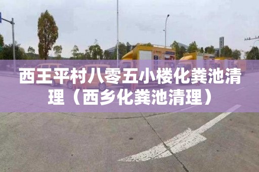 西王平村八零五小楼化粪池清理（西乡化粪池清理）